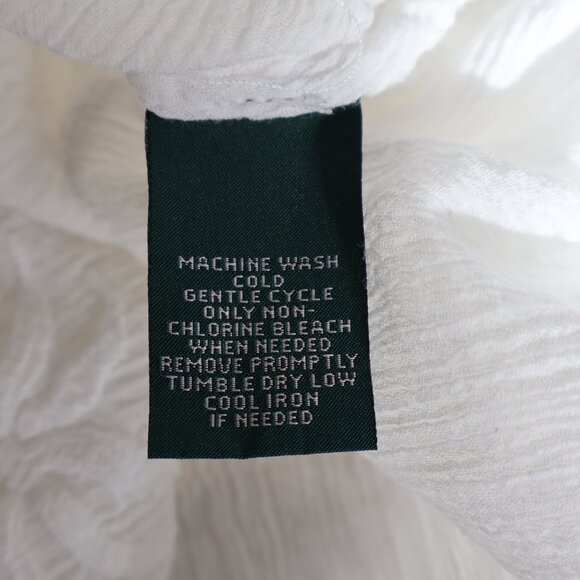 100% Cotton White Top from Ralph Lauren -  Size L - Picture 9 of 10